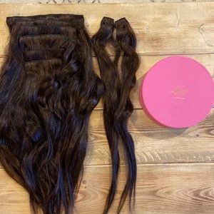 Luxy hair extensions classic dark brown